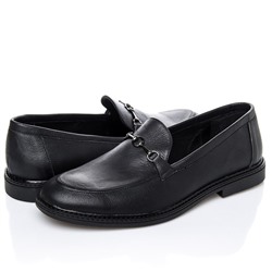 Мужские кожаные туфли LaRose L1090 Черный: Под заказ