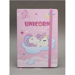 Блокнот (А5) "Unicorn on the cloud", pink (14.5*21)