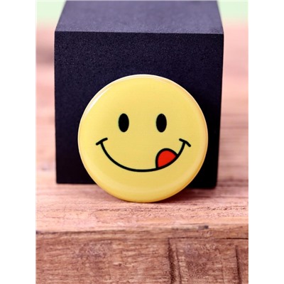 Попсокет "Smiley", yellow