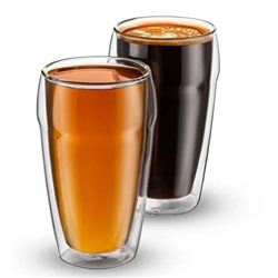 Набор стаканов с двойными стенками "Эдельвейс" 450 мл. (2 шт)