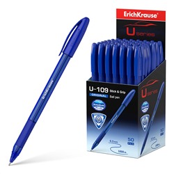 Ручка шариковая ErichKrause® U-109 Original Stick&Grip 1.0 синяя 47608/50/Китай Подробнее