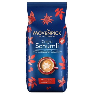 Кофе MOVENPICK Schumli Зерно 1000 гр., 100% Арабика