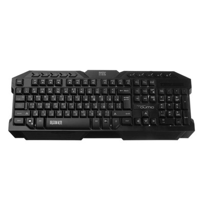 Комплект клавиатура+мышь+ковер Qumo Mystic K58/M76, проводная, мембран, 3200 dpi, USB,чёрный