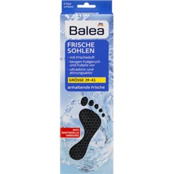 Balea (Балеа) Ультратонкие стельки - чёрные - Размер: 39-41, 8 Пара, 16 шт