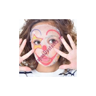 Набор концентрированных увлажняющих масок для лица Pure Smile Nightmare Art Mask Set с экстрактом вишни, с коллагеном, гиалуроновой кислотой и витамином Е, с рисунком, светящимся в темноте, (клоун, череп, зомби), SUN SMILE  3 шт. х 27 мл