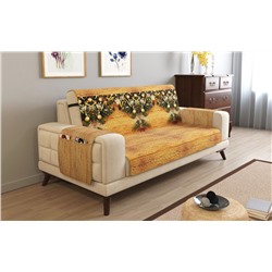 Дивандек на 3х местный диван с подлокотниками, 195*165 см. + 30 см. клапан арт. ДДСМ023-16427-СД.М0006