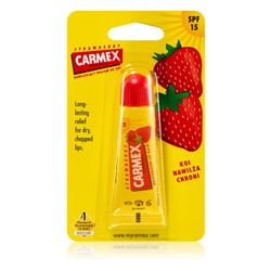 Carmex Strawberry бальзам для губ в тубе SPF 15 10 г