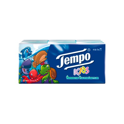Tempo Tempo Носовой платок Kids 9x5St, 45 шт
