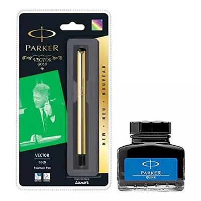 Ручка перьевая, Vector Gold Fountain Pen, произв. Parker