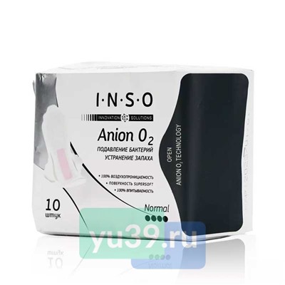 Прокладки для критических дней INSO Anion O2 Normal, 10 шт.