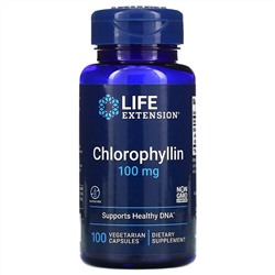 Life Extension, Хлорофиллин, 100 мг, 100 вегетарианских капсул