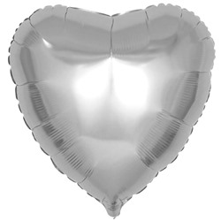 В0102-Е шар фольга сердце сере32\81