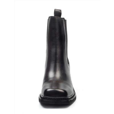 E21B-1A BLACK Ботинки демисезонные женские (натуральная кожа, байка) размер 35