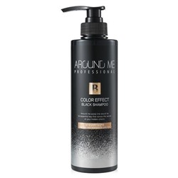 Шампунь для волос с эффектом окрашивания  Around Me Color Effect Black Shampoo, Welcos, 500 мл
