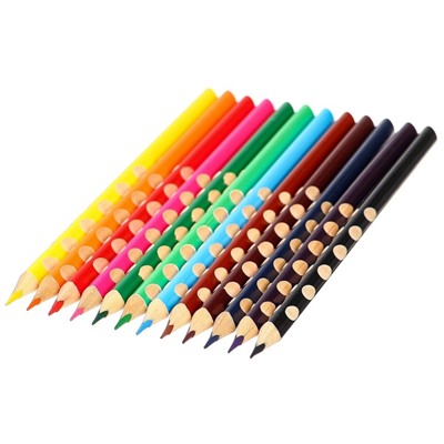 Цветные карандаши, 12 цветов, трехгранные, Человек-паук