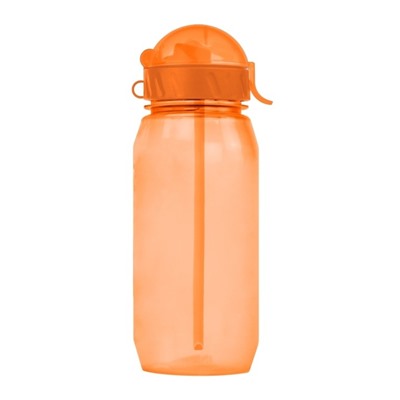 Спортивная бутылка "Classic" с трубочкой, orange (400 ml)