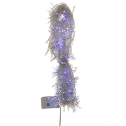 Электрогирлянда занавеска (400 светодиодов, 8 реж. свеч., шнур 1,5 м, синяя), L387 W2 H205 см