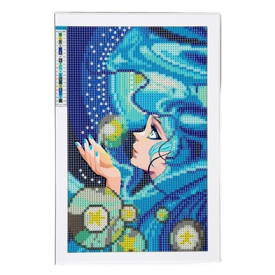 Алмазная мозаика с частичным заполнением на холсте «Морская красавица»‎, 20 х 30 см