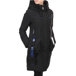 20-901 BLACK Пальто зимнее женское HAPPYSNOW (150 гр. холлофайбера) размер M - 44 российский