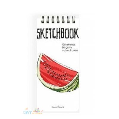 Скетчбук 120 л. 105х220 мм  60г/м2 тв.обложка Микс в ассортименте Bruno Visconti 1-553/01, 1-553/01
