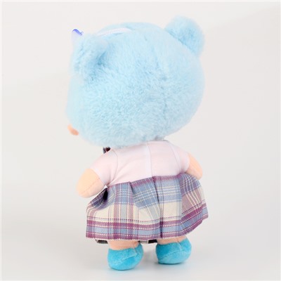 Мягкая игрушка "Куколка" с клубничкой, 25 см, цвет голубой