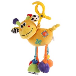 Текстильная игрушка подвеска с механизмом вибрации жираф Умка в кор.125шт