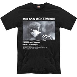 Футболка "Mikasa Ackerman" (Этот мир жесток)