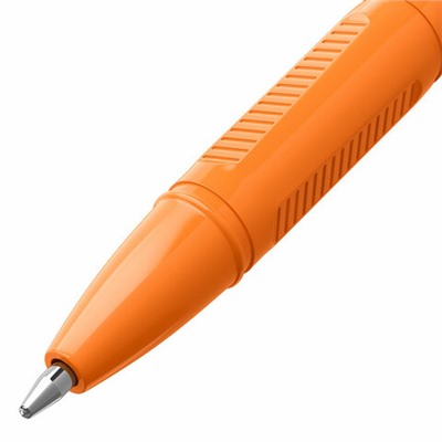 Ручки шариковые BRAUBERG "ULTRA ORANGE", СИНИЕ, НАБОР 10 штук, корпус оранжевый, узел 0,7 мм, 143571