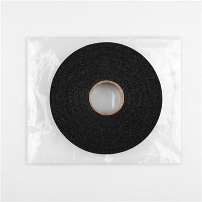 Лента клеевая нитепрошивная по косой, 15 мм × 100 м, цвет чёрный