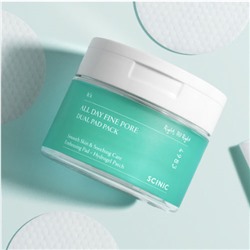 SCINIC Набор двойных подушечек All Day Fine Pore, 30 шт