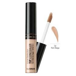 Консилер для маскировки недостатков кожи Cover Perfection Tip Concealer 02. Rich Beige, SAEM 6,8 г