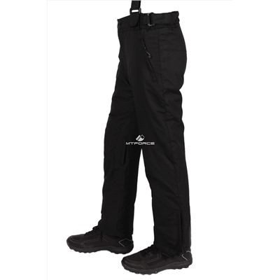 Подростковые для мальчика зимние горнолыжные брюки черного цвета 817Ch