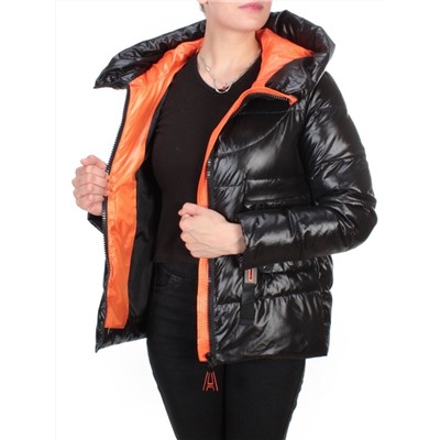 2197-1 BLACK Куртка зимняя женская MONGEDI (200 гр. холлофайбера) размер XL - 48 российский