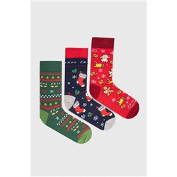 Skarpetki męskie świąteczne Friends (3-pack) kolor multicolor