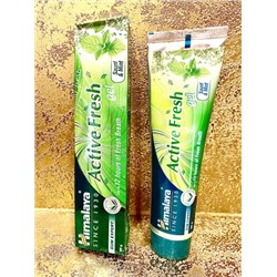 Зубная паста-гель Активная Свежесть, 80 г,  Active Fresh Gel, 80 g, Himalaya