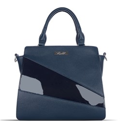 Женская сумка экокожа Richet 2514-08-08 синий лак. Акция