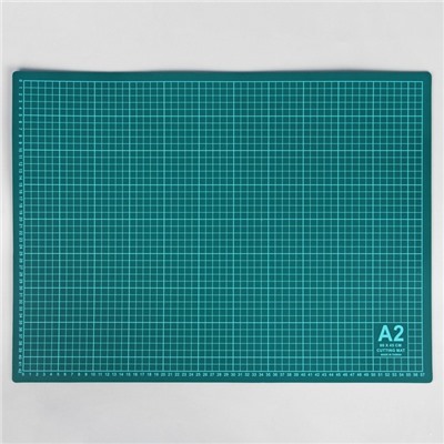 Мат для резки, 60 × 45 см, А2, цвет зелёный, DK-002