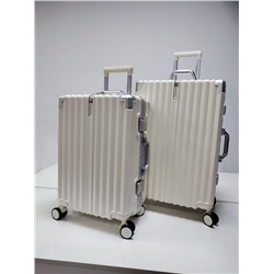 Набор из 2-х чемоданов, композит, алюминий, MIRONPAN  32415 Молочный