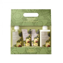 THE FACE SHOP Avocado Body Set [Wash 300+50ml, Lotion 300+50ml]