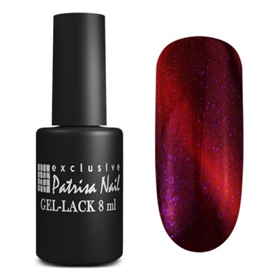 Patrisa Nail, гель-лак Кошачий глаз Royal Red Intensive, 8 мл