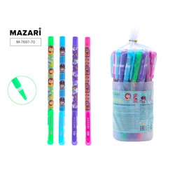 Ручка шариковая Mazari GOOD MOOD синяя 0,7мм на масляной основе M-7697-70/144/Китай