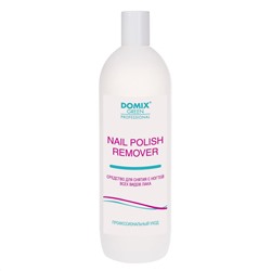 Средство для снятия всех видов лака с ацетоном, Nail Polish Remover with Acetone, Domix Green Professional, 1000 мл