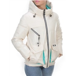 8265 MILK Куртка демисезонная женская BAOFANI (100 гр. синтепон) размер 42