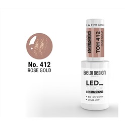 Гель для ногтей "LED TECH" тон: 412, rose gold (10325968)