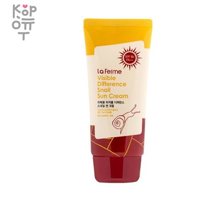 Farm Stay Visible Difference Snail Sun Cream SPF 50+  PA+++ Солнцезащитный крем с муцином улитки 70гр.,