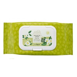 Салфетки для лица очищающие влажные Healing Tea Garden Greentea Cleansing Tissue, THE SAEM