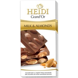 Шоколад Heidi Grand`or молочный & миндаль 100гр №III
