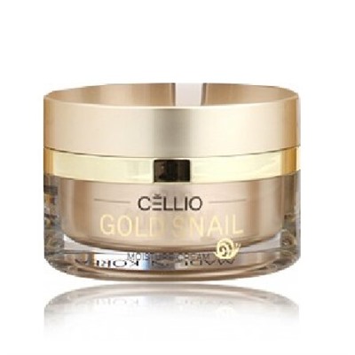 Крем для лица с золотом и слизью улитки, GOLD SNAIL MOISTURE CREAM, DR.CELLIO, 50 мл