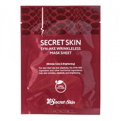 Маска для лица тканевая со змеиным ядом Syn-ake Wrikleless Mask Sheet SECRETSKIN , 20 г