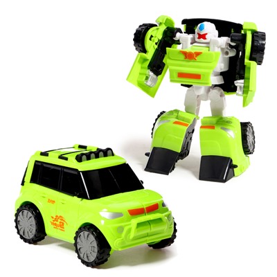 Набор роботов «Автоботы», 2 штуки, цвет зелёный, белый